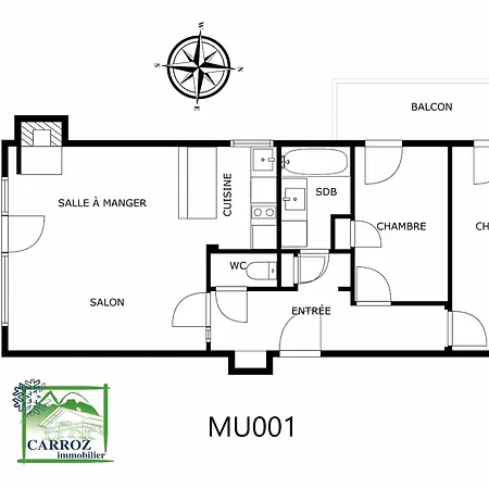 Apartment 3 Pieces 6/8 Pers Proche Centre Carroz *